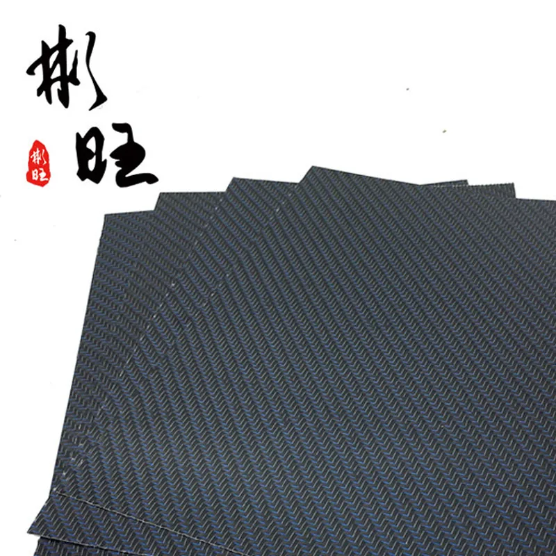 3k twill углеродное волокно пластина высокой твердости композитный материал синий провод, 3k черное углеродное волокно+ синий кевлар, саржа