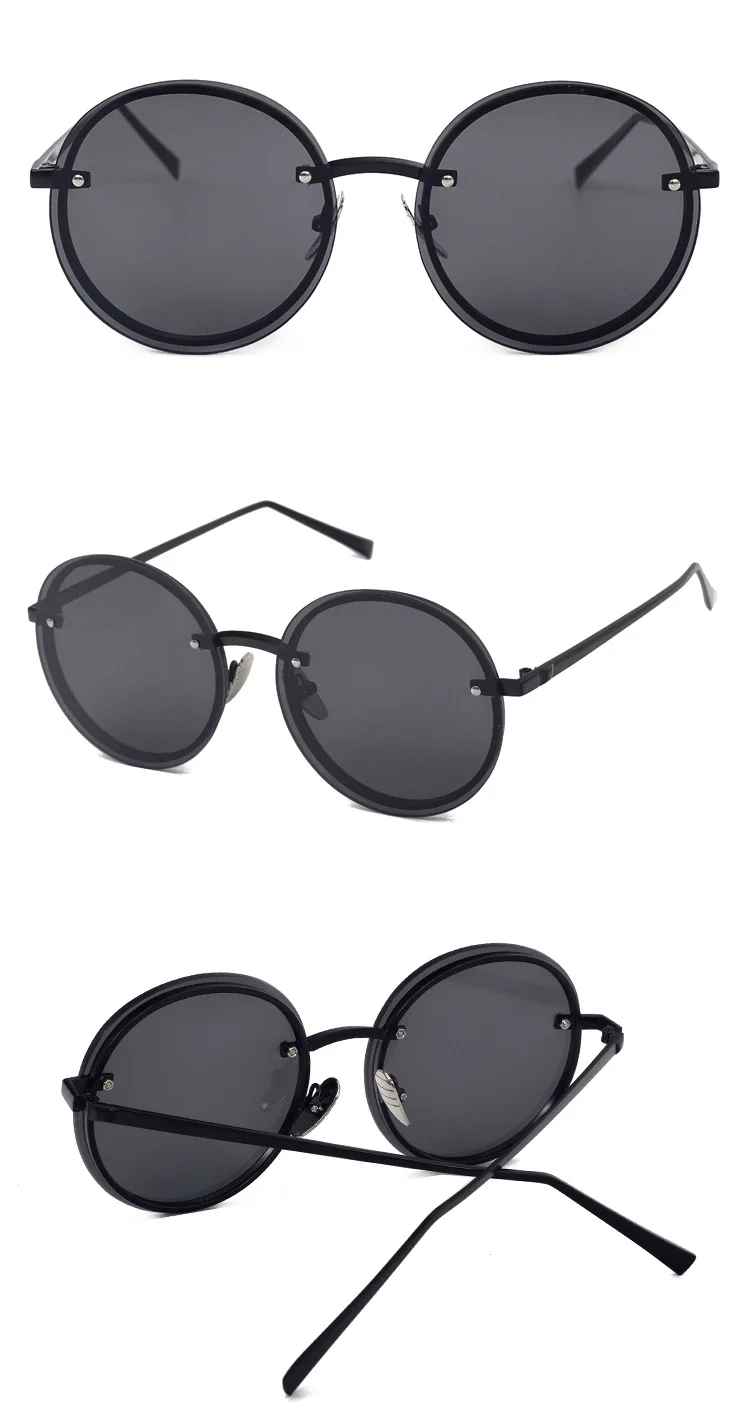 MINCL/поляризованные винтажные женские солнцезащитные очки с зеркальными линзами, дизайнерские брендовые оригинальные Ретро Круглые Солнцезащитные очки LXL