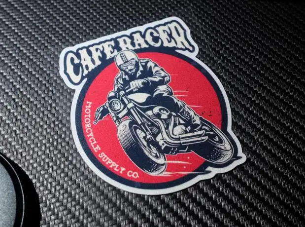 

reflective cafe racer stickers vinyl windshield ACE decals helmet stickers racing decals motorcross for dirt bikes ATV