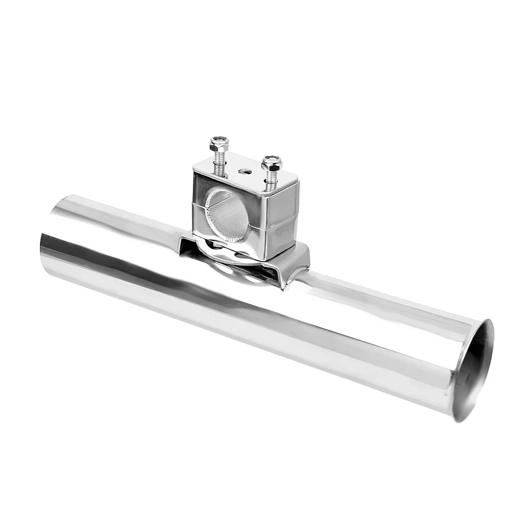 Durable Stainless Fishing Rod Holder For Boat Kayak Yacht Handrail Silver Fish Rod Rack Holder Fishing Accessories