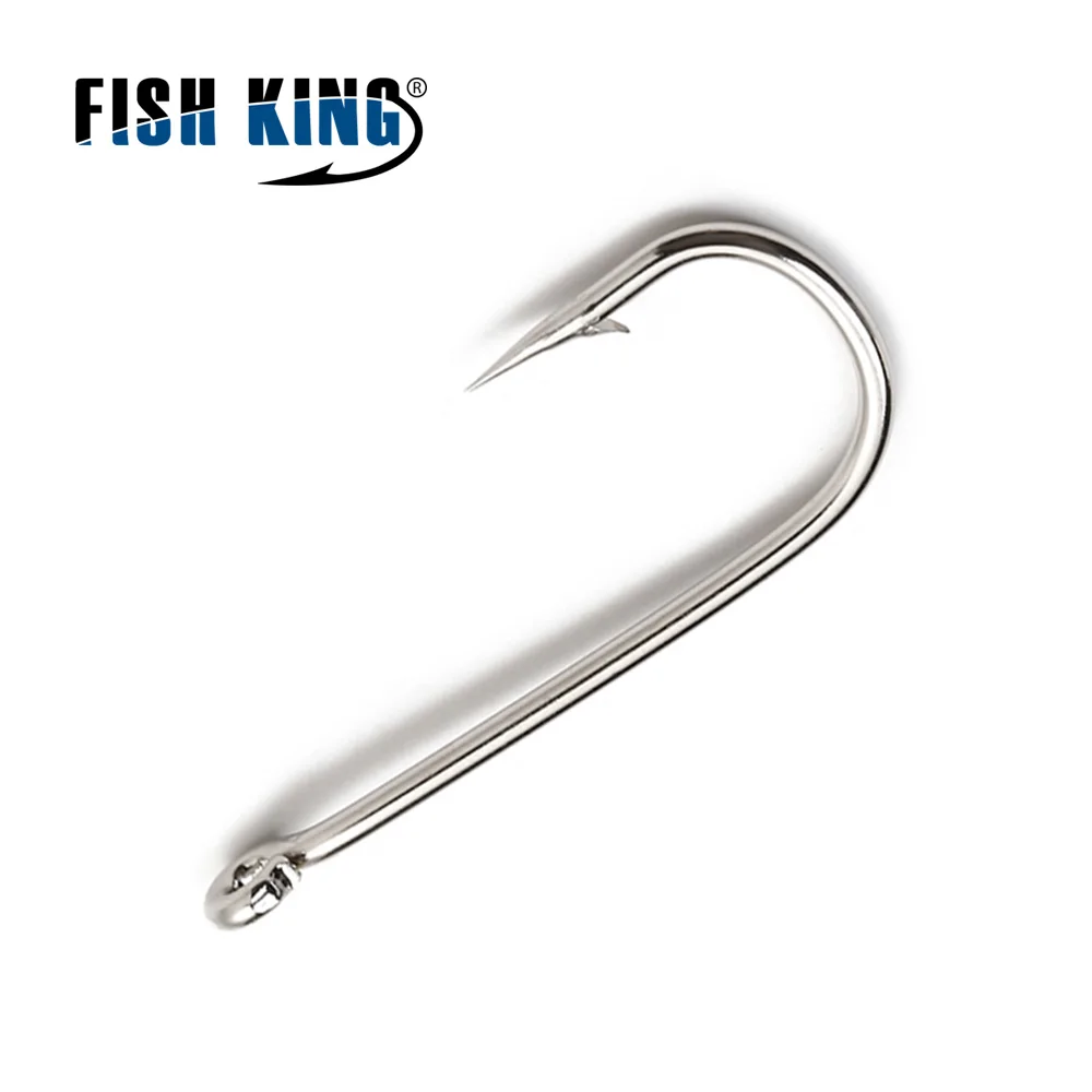 Рыболовный крючок FISH KING 10 20 #100 шт. мягкие крючки для приманки с длинным