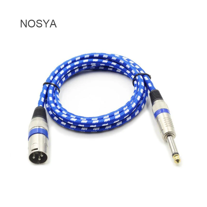 NOSYA 3 feet XLR head line male and female XLR line of balanced electric guitar cable microphone