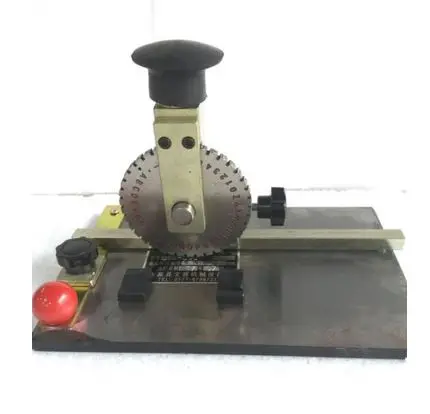 

Stamping Embosser Manual Embossing Machine Metal Deboss Plate Dog Tag Printer