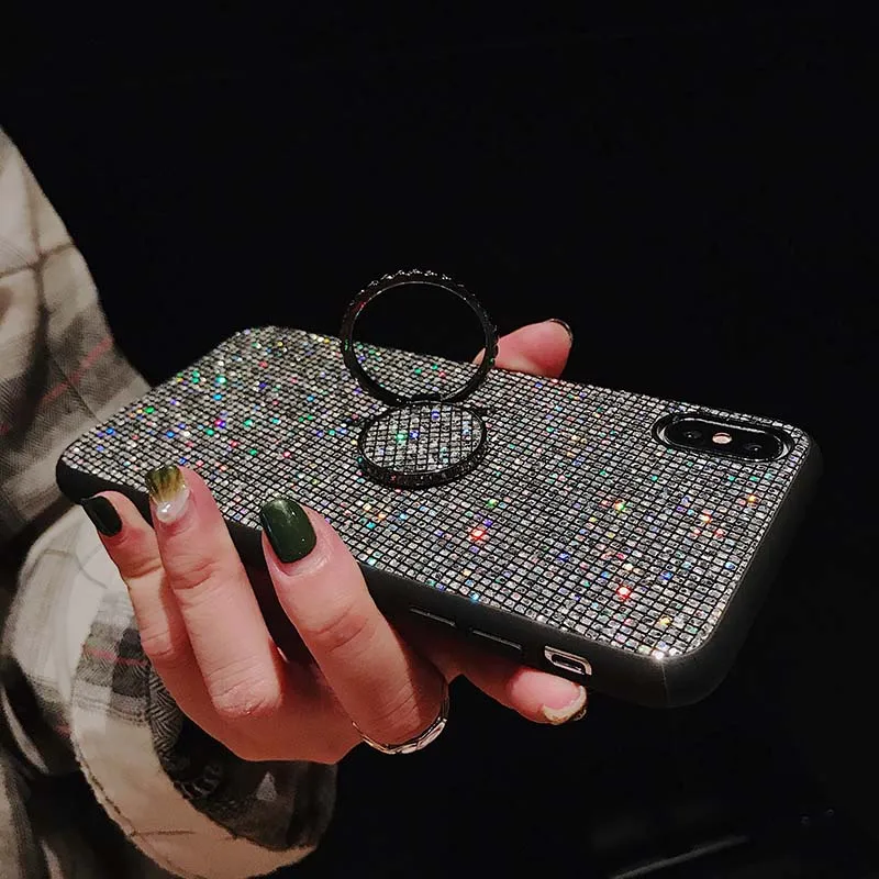 Чехол с блестками для телефона Huawei P20 Pro P10 Plus Mate 20 10 чехол подставка Honor V20 9i Lite Nova 4 3i