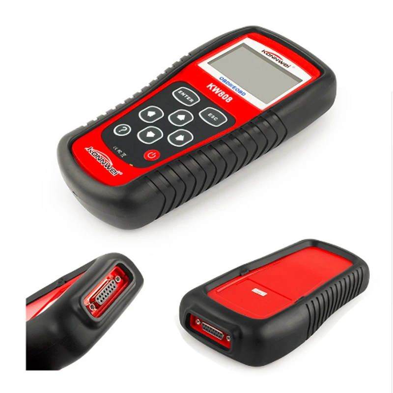 Новинка KONNWEI KW808 авто OBDII EOBD сканер диагностический инструмент считыватель кодов