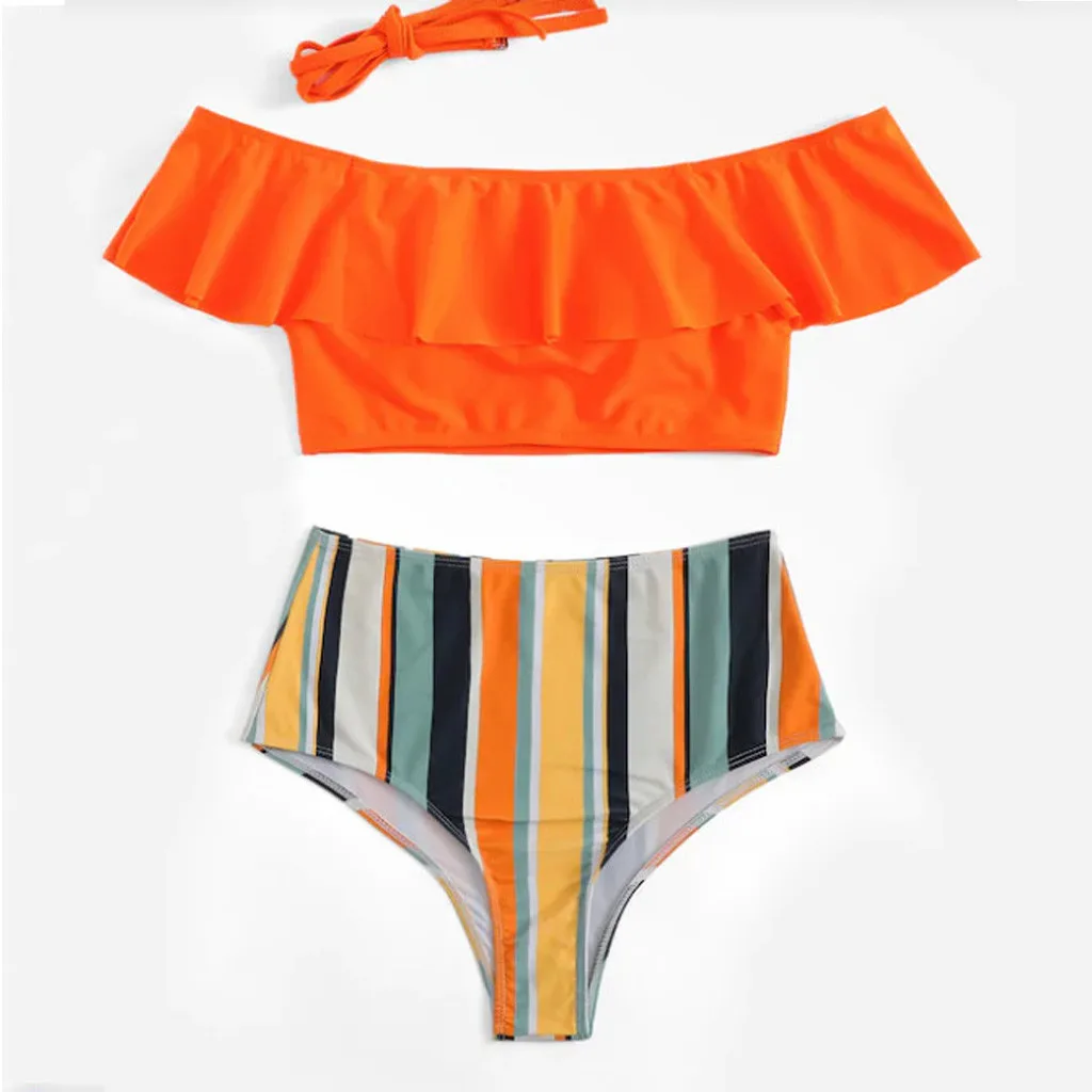 

Women's Swimming Suit Sexy Bikini Swimsuit 2019 Women Bikini Set Print Padded Swimwear High Waist Bathing Swimsuit Beachwear