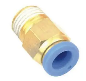 HIGH QUALITY 25pcs 4mm to 1/4&quot Pneumatic Connectors male straight one-touch fittings BSPT* |