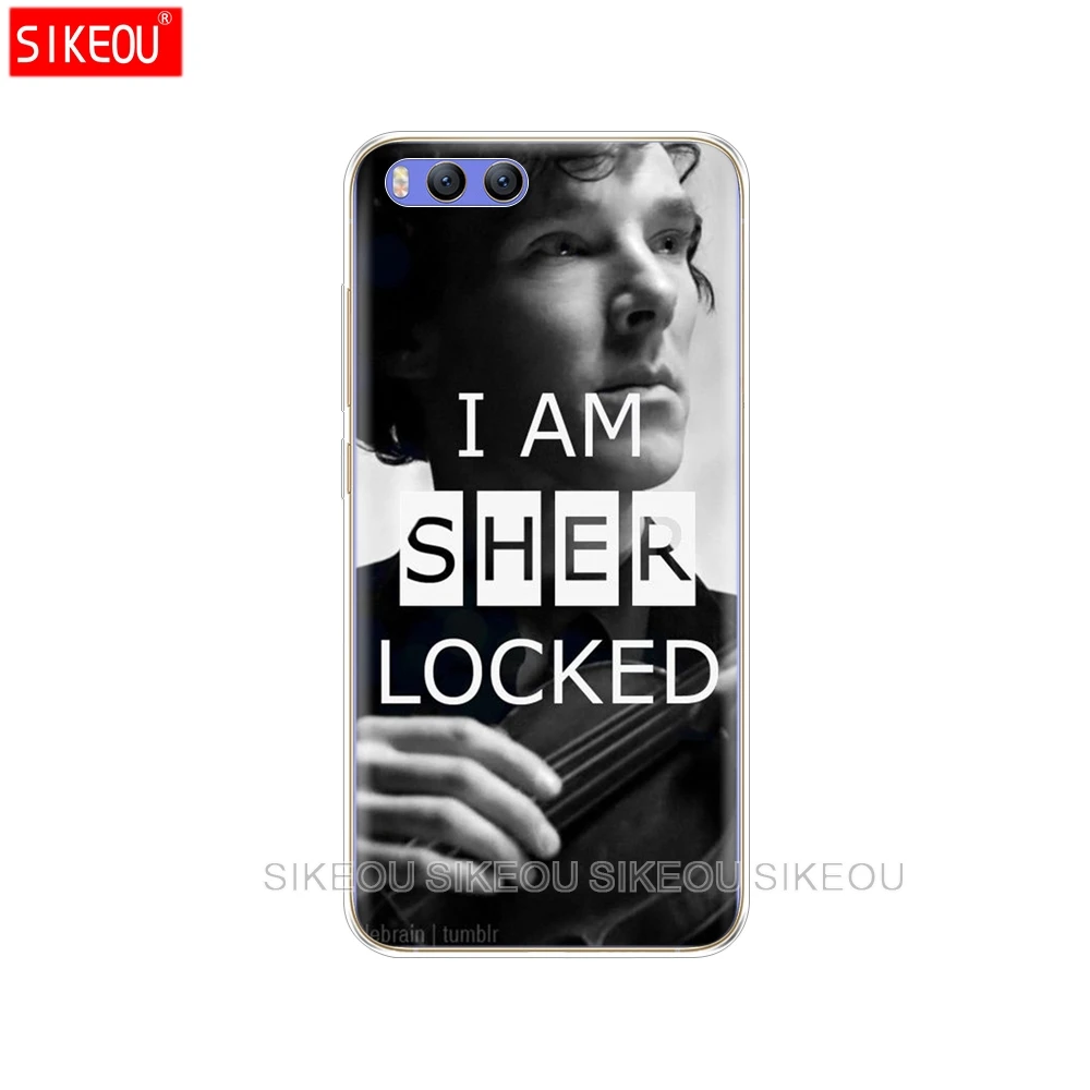 Силиконовый чехол для Xiaomi Mi 8 8SE A1 A2 5 5S 5X 6 Mi5 MI6 NOTE 3 MAX Mix 2 2S Sherlock письменный