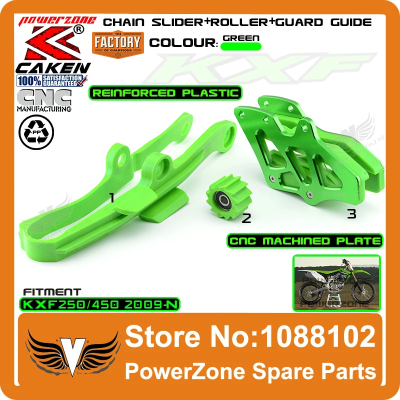 KXF маятниковая цепь слайдер с Guid + ролик Fit KX250F KX450F 09-16 Dirt Bike внедорожный мотоцикл