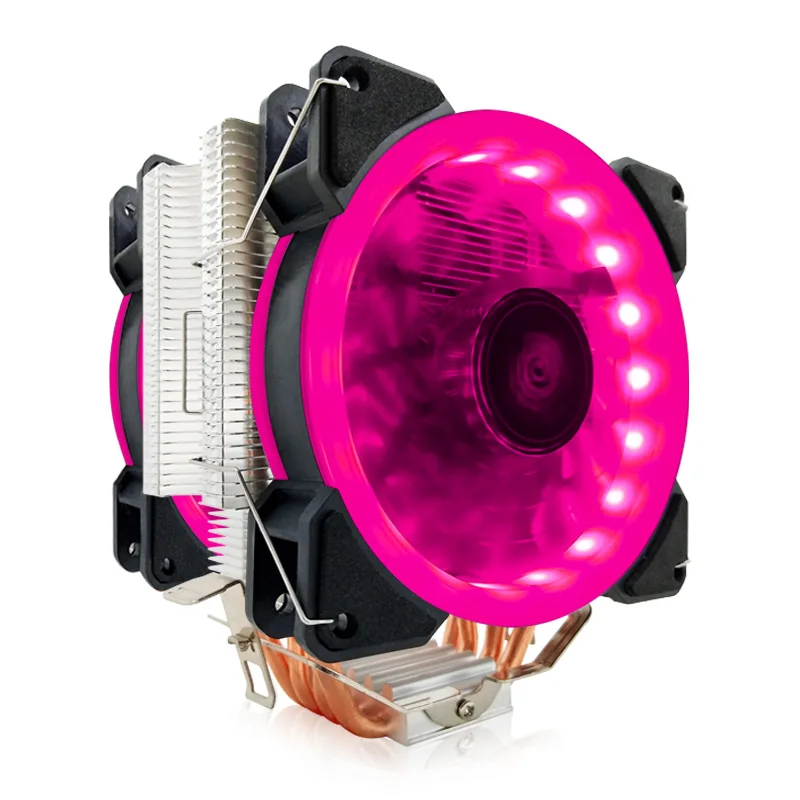 

New Universal Computer CPU Cooler Fan RGB 4Pin CPU Cooling Fans For Inter 775/1151/1155/1156 Heatsink 4/6 Heatpipe Fan For AMD