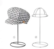 Black/White Hat display rack metal peak cap display stand bucket hat straw hat sunhat shelf holder wig hairpiece storage rack Black/White Hat display rack metal peak cap display stand bucket hat straw hat sunhat shelf holder wig hairpiece storage rack