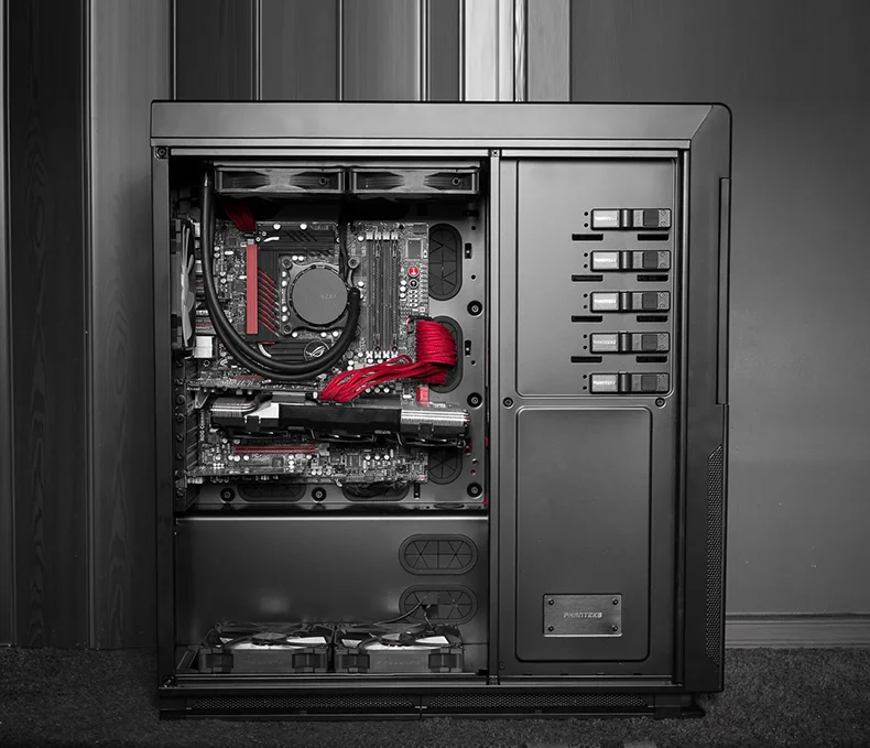 PHANTEKS 813P чехол для компьютера(поддерживает двойное питание 2x480 Холодный ряд/двухсерверная плата/с 5 вентиляторами