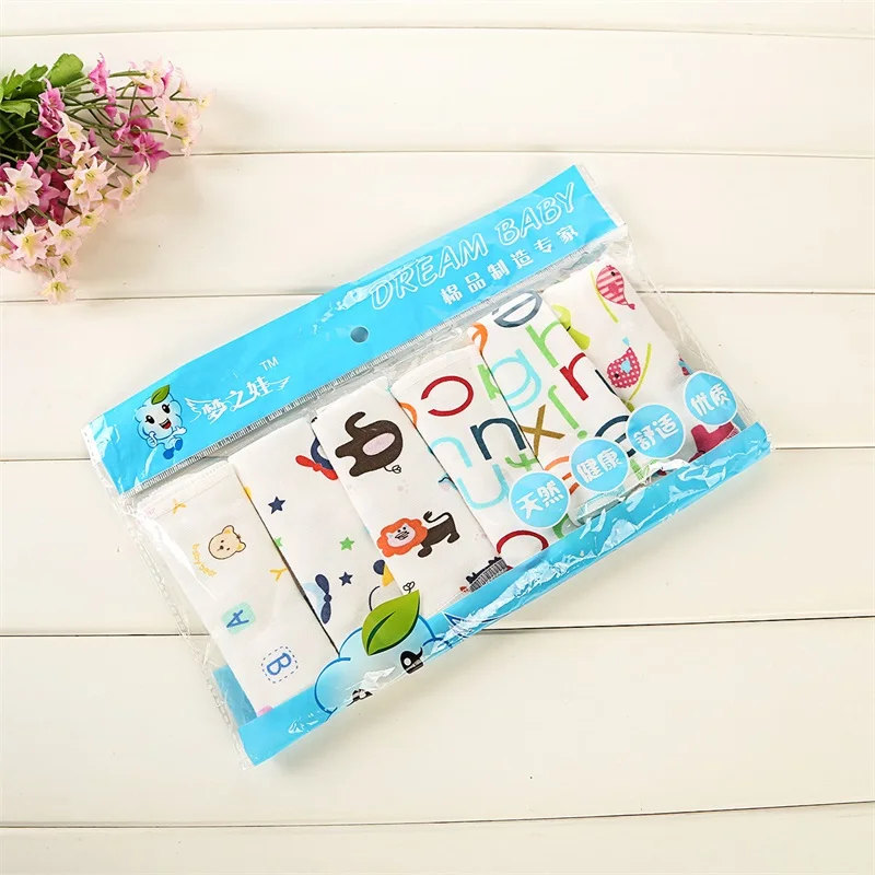 

6pcs/pack 23*23cm 100% Cotton Newborn Baby Towels Saliva Towel Nursing Towel Baby Boys GirlsWashcloth Handkerchief