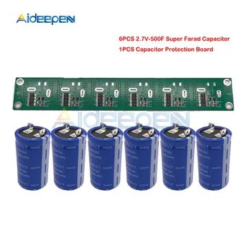 

Super Farad Capacitor 2.7V 500F 62*35mm Vehicle Rectifier High Frequency Low ESR Capacitor Ultracapacitor with Protection Board