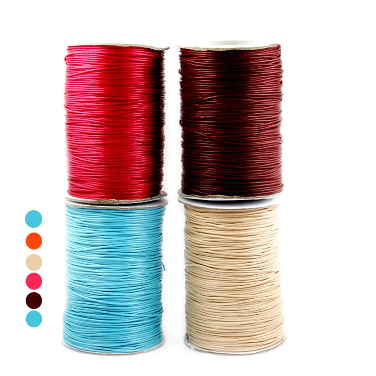 

1MM Wax Cord 160 meters spool Multi Colors Jewelry Cord Cotton Waxed Cord Jewelry Findings fit for Bracelets & Necklaces