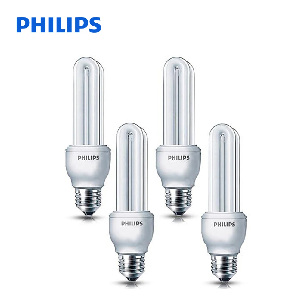 Оригинальный 4 шт. PHILIPS белый энергосберегающие свет 8 Вт/170-250 В E27 винт