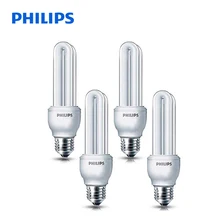 

Original 4 PCS PHILIPS White Energy-saving Light 8W / 170-250V E27 Screw Sitting Room / Bedroom Light Energy Saving Fluorescent