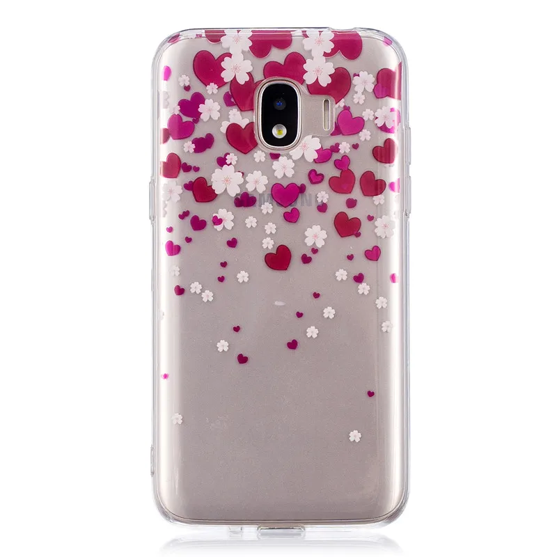 

Soft TPU Case Capinhas For Samsung Galaxy J2 Pro 2018 Cover Transparent Painting Butterfly High heels Penguin Skull Phone Cases