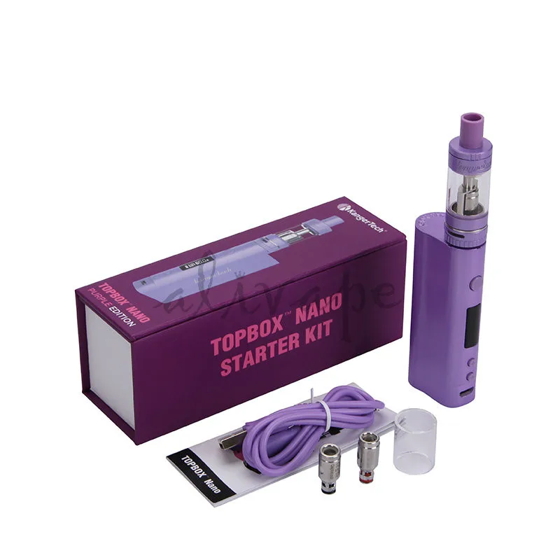Original Kanger Topbox Nano Updated Subox Nano Starter Kit Electronic Cigarette Box Mod With Kangertech Toptank Nano 5