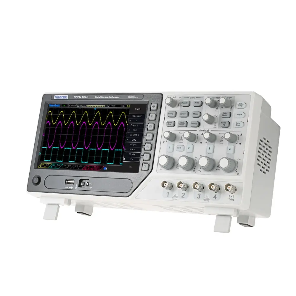 Hantek DSO4104B цифровой осциллограф настольный 4CH USB осциллограф пропускная способность 8 бит 100 МГц 1GS/s частота дискретизации