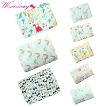 Хлопок Новорожденный Одеяла детские печатных мультфильм подгузник вставить марли Для ванной Полотенца новые детские мягкие Для ванной Полотенца