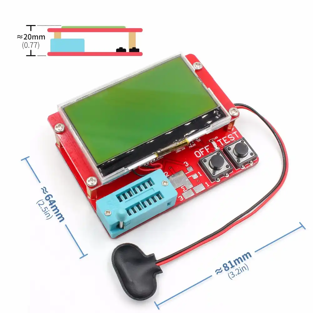 All-in-1lcr component tester transistor diodes capacitance esr meter inductancegn