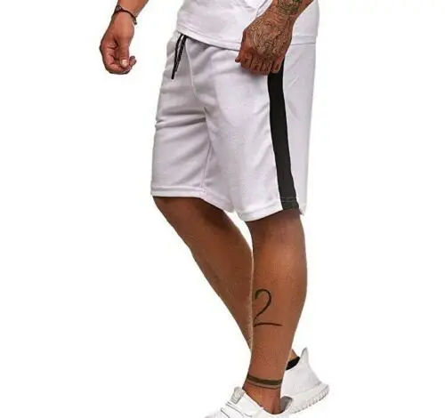 Stylish Hot Sale Simple Men Summer Casual Loose Letter Pocket Shorts Jogging Training Sport Gym Workout Knee-length Shorts M-XXL