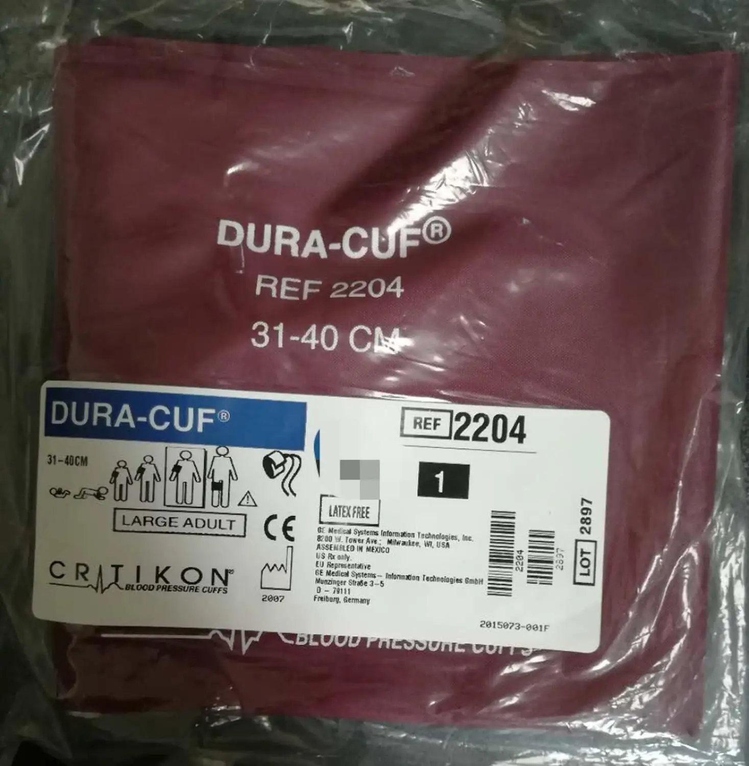 

DURA-CUF CUFF, 2T, SUBMIN, REF 2204 (31-40CM)ADULT BRAZALETE ADULTO ESTANDAR CONECTOR HEMBRA-HEMBRA NEW,ORIGINAL