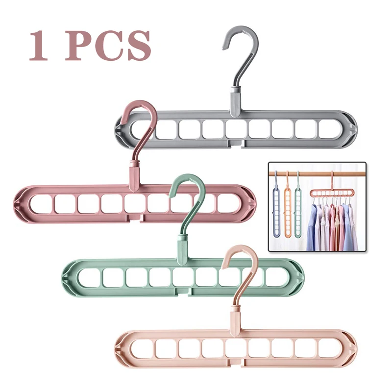 

Multifunction Support Clothes Drying Rack Creative Space Saving Clothes Scarf Hanger Plastic Hangers Home Storage Hangers