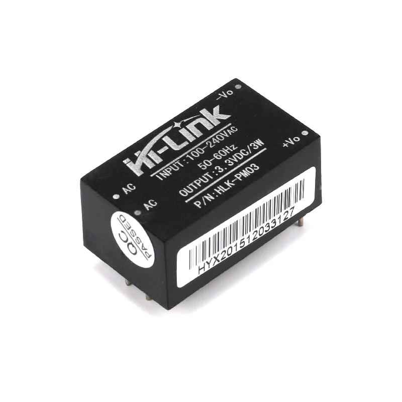 1 шт. HLK-PM01 HLK-PM03 HLK-PM12 AC-DC 220V 5V 3,3 V 12V Мощность Модуль преобразователь переменного тока в постоянный, изолированный Мощность модуль отвечают требованиям стандартов UL/CE бытовой выключатель