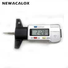 Sale 0-1″ Caliper Micrometer Digital Tread Depth Gauge Precision Measuring 0-25mm/0.01 LCD Display Tyre Tread Brake Pad Wear Shoe