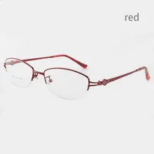 Aissuarvey сплав женские очки оправа полуобода оптическая оправа Высокое качество Модный Стиль Красный Серебряный Розовый Золотой Фиолетовый очки