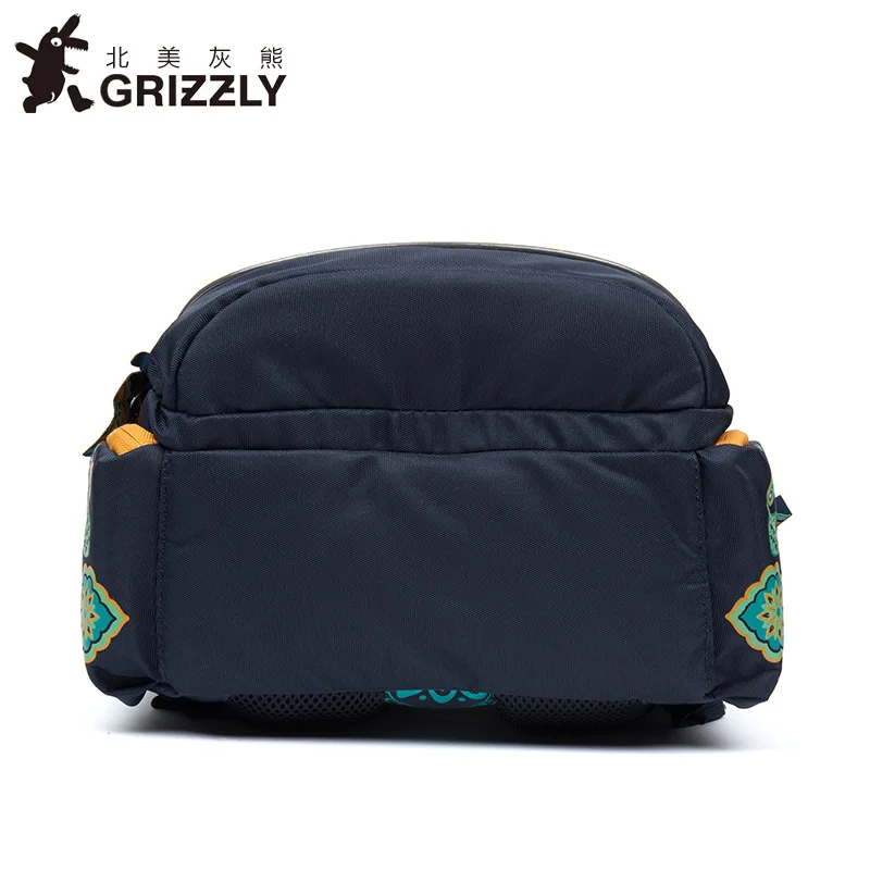 GRIZZLY Kids Primary School Bags for Children School Backpack Floral Waterproof Orthopedic Backpacks for Girl Grade 1-4 Kids Bag