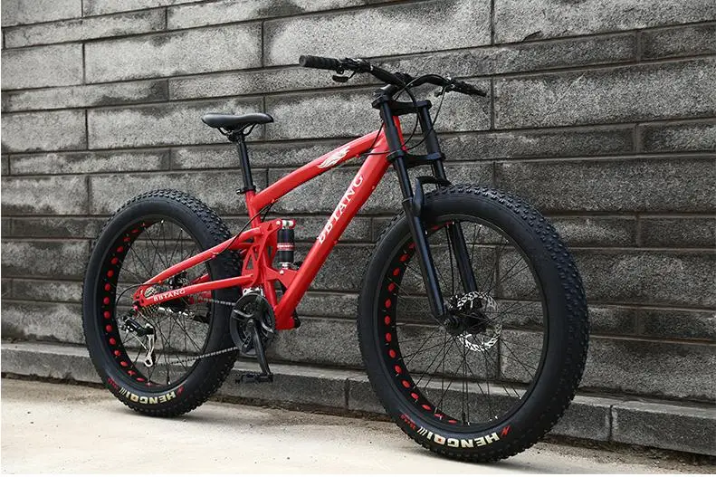 Perfect Kalosse  26 inch Beach  bike  24 speed   Full  suspension beach bike  26*4.0 tires    Snow mountain bicycle 12
