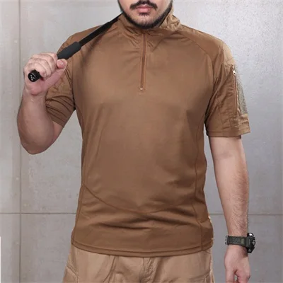 Multicam Tropic Shirt Quickdry Stand Collar Shirt Outdoor MTP T-shirt sport t shirt