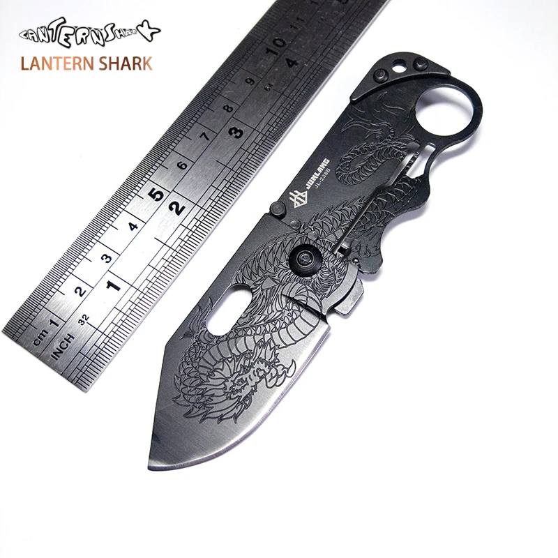Pocket Knife The Chinese Dragon Mini Folding Knives Auspicious Edc Tool