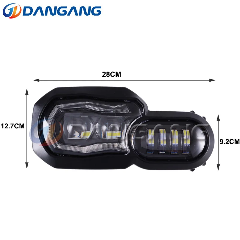 Для BMW F650GS, F700GS, F800GS, F800GS Adv, F800R светодиодный головной светильник проектор(N0T HID) и противотуманный светильник