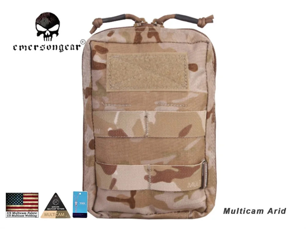 Emersongear 18*12,5*7 см Универсальный Чехол Molle Военная нейлоновая Боевая Экипировка EM9287 мультикам черный