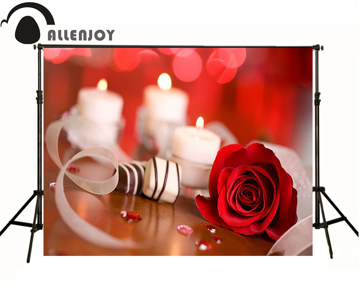 

photography background 600CM*300CM New arrival Candle Rose photo studio Valentine's Day zzj20