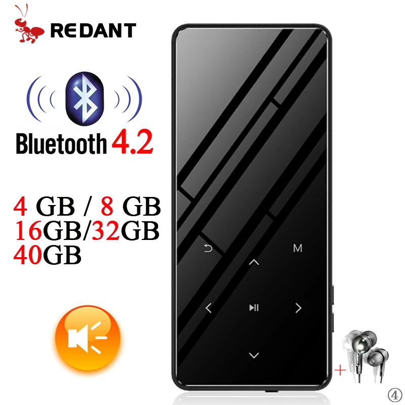 Bluetooth hifi MP3 MP4 плеер Bluetooth динамик 16 ГБ 32 ГБ кнопки Аудио Диктофон электронная книга чтение mp4 плеер наушники 8G