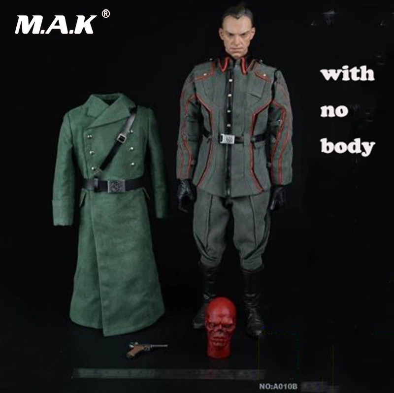 

For Collection A010 1/6 Male Clothes Accessory Captain America Red Skull Military Coat Clothing Suit for 12'' Action Figure Body