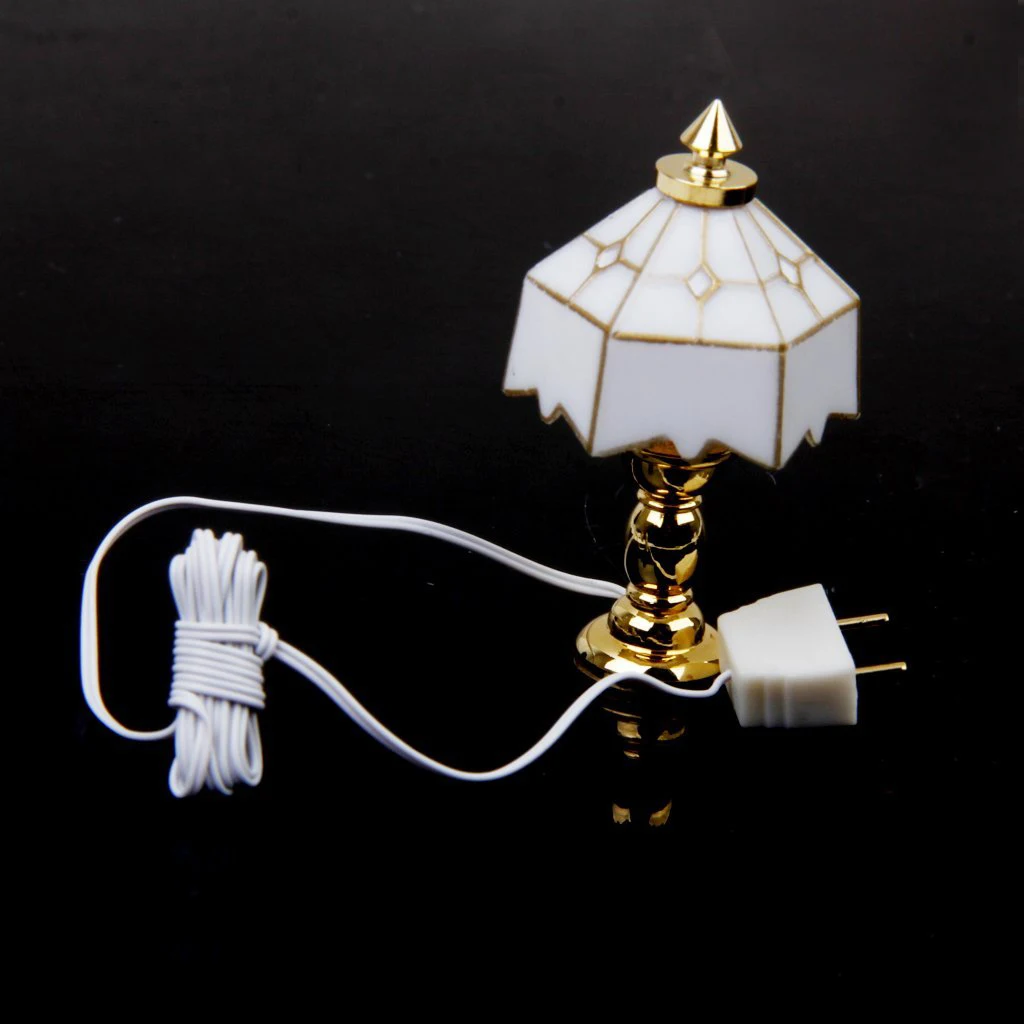 New 112 Miniature doll House Table Lamp Light toys for kids children