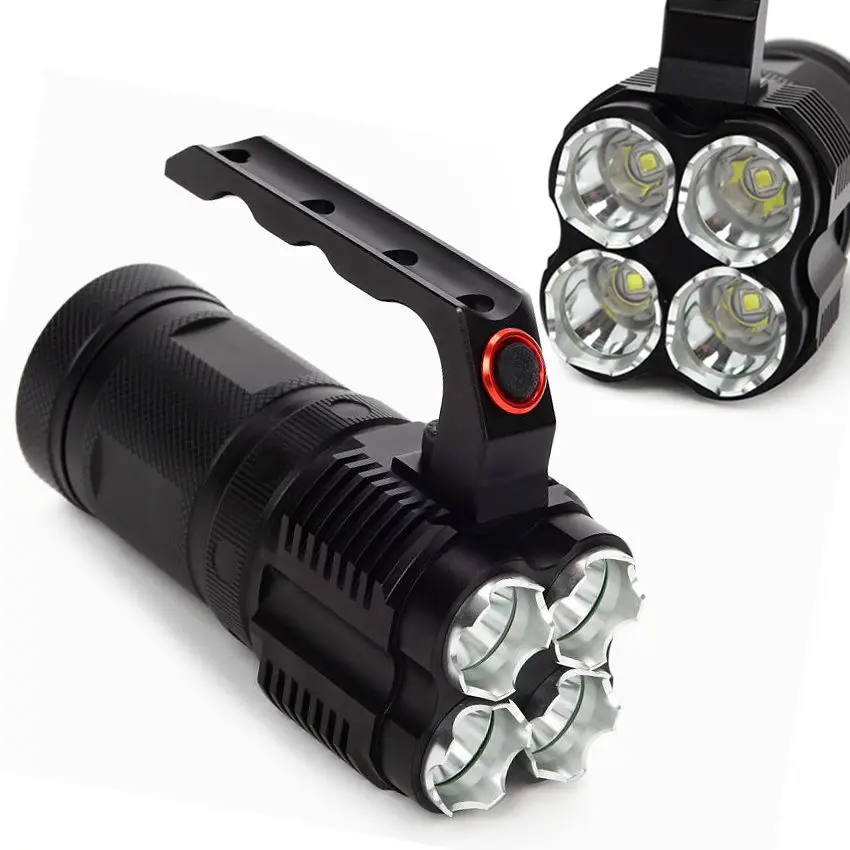 

6800LM 5-Mode 4L2 LED  flashlight torch for 4 small 18650 Waterproof Lanterna Camping flashlight