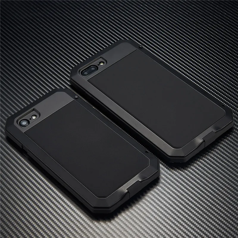 imágenes para Pesado Choque Dirt caso Dropproof Metal De Aluminio anti golpe de gran alcance Para el iphone 7 Más 5 5S SE 6 6 s Más 6 plus con Gorilla Glass imágenes para Pesado Choque Dirt caso Dropproof Metal De Aluminio anti golpe de gran alcance Para el iphone 7 Más 5 5S SE 6 6 s Más 6 plus con Gorilla Glass