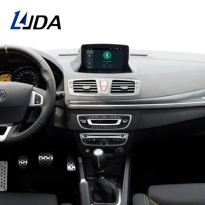 Flash Deal LJDA Android 9.1 Car DVD Player For Megane Fluence 2009 2010 2011 Car Multimedia Player GPS Navigation 1 Din Car Radio Stereo 2