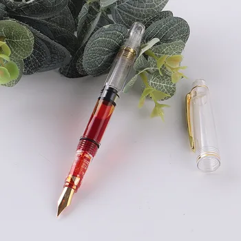 

2pcs New Signature Fountain Pen Refillable Pens Lightweight for Writing Calligraphy Gift Office School Stationery Supplies