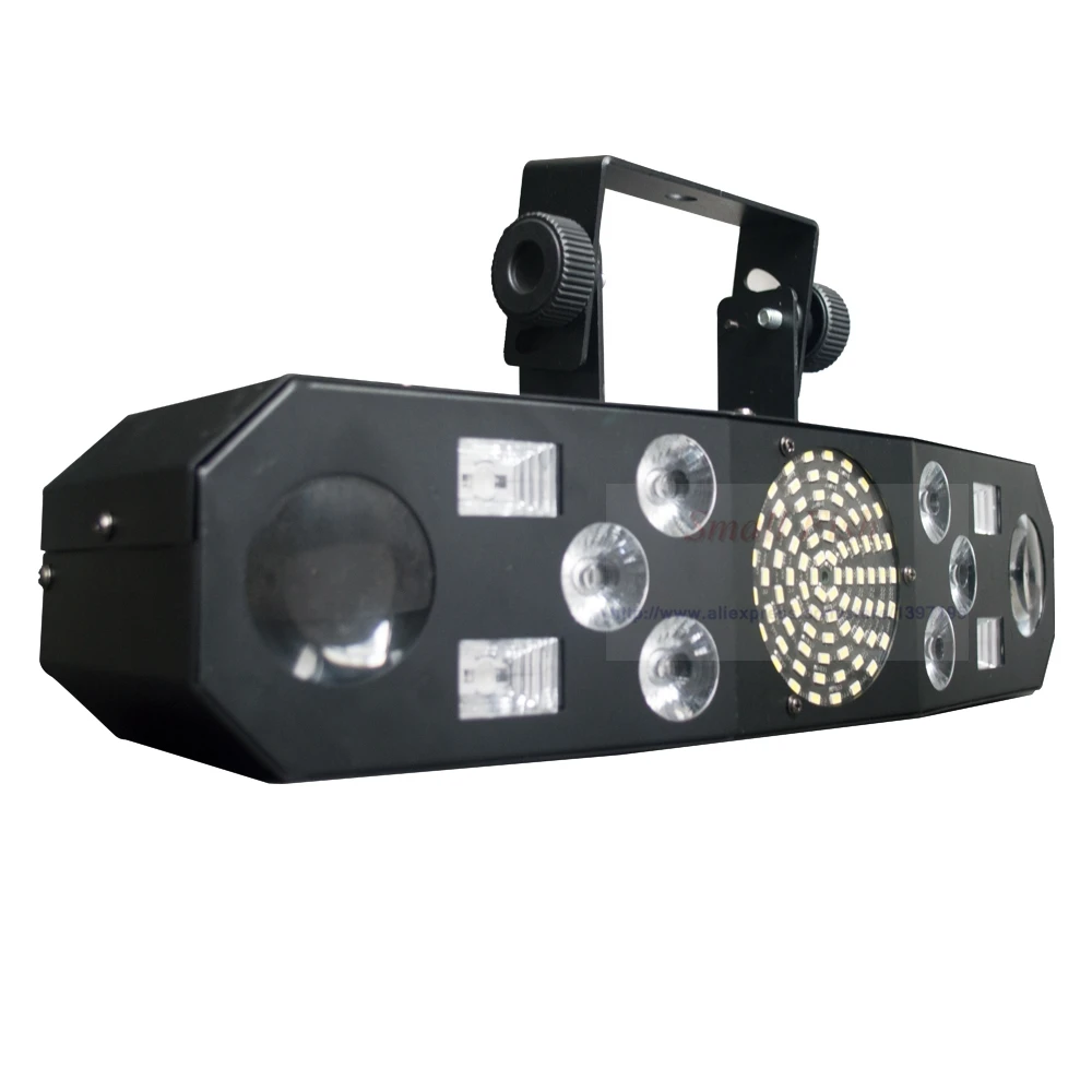 5в1 DJ лазерный сценический светильник полноцветный RGB или 48 RG узоры проектор 4X3 Вт УФ CREE одноцветный светодиодный сценический светильник ing