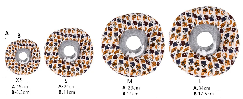 Модные милые ошейники для собак, воротник для домашних животных, предотвращающий укусы, аксессуары для кошки, собаки XS S M L