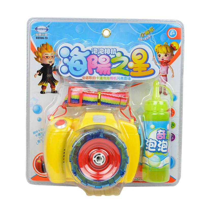 Полностью автоматическая камера Стиль пузырьковая машина волшебная палочка пистолет для мыльных пузырей игрушка пузырь с музыкой и светом Дети вечерние подарок на день рождения