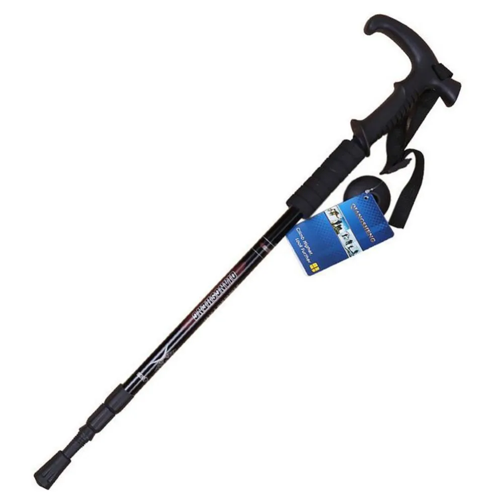 عصا للمشي 3 المفاصل مستقيم قبضة مقبض قابل للسحب سبائك الألومنيوم قصب في الهواء الطلق تسلق اكسسوارات عصا للمشي 3 المفاصل مستقيم قبضة مقبض قابل للسحب سبائك الألومنيوم قصب في الهواء الطلق تسلق اكسسوارات